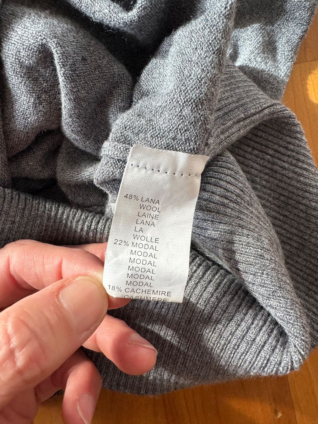 Vestiti: Sexy graues mini Strickkleid oder long Pulli mit Kaschmir – Nuovo (secondo la descrizione) da Schüpbach venduto da 2ndHandRose 2