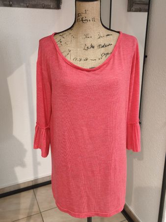 Vero Moda Shirt  pink 3/4 Arm Rüschen Grösse M neuwertig