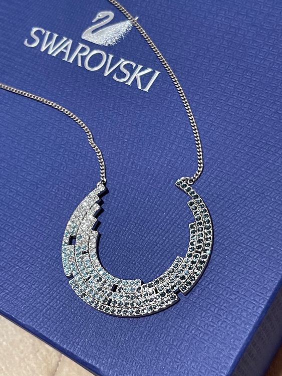Erstaunlich Swarovski Kette Blau Fotos
