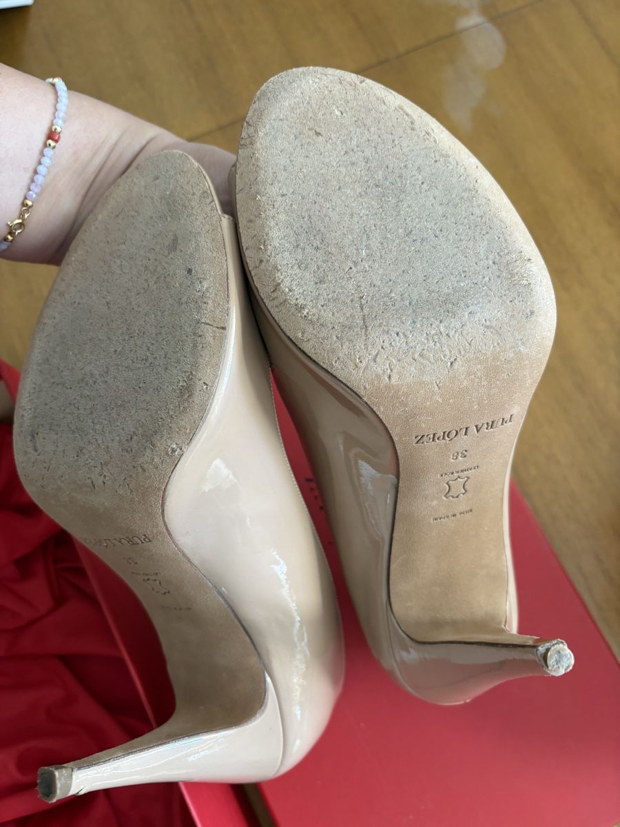 Scarpe da donna: Pumps Pura Lopez Lackleder Nude – Usato da Zürich venduto da honro 1