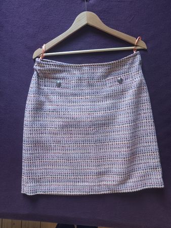 Damen Rock Tweed Muster mehrfarbig guter Zustand