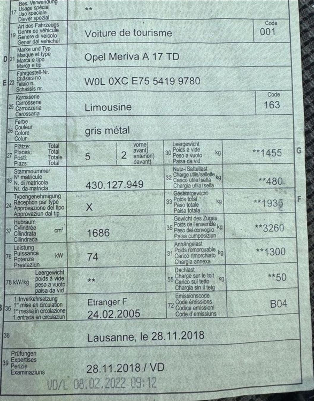 Opel Automobili: Opel Meriva A 1.7 CDTI, – Usato da Worben venduto da Andrea0145 7