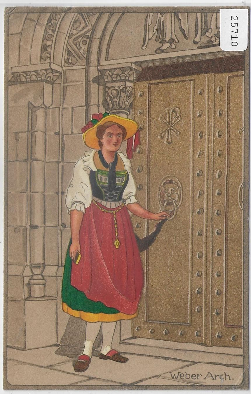 Cartes postales: Trachtenfest zu Gunsten Neustadtkirche – Antique à Ettingen par Kartenplanet