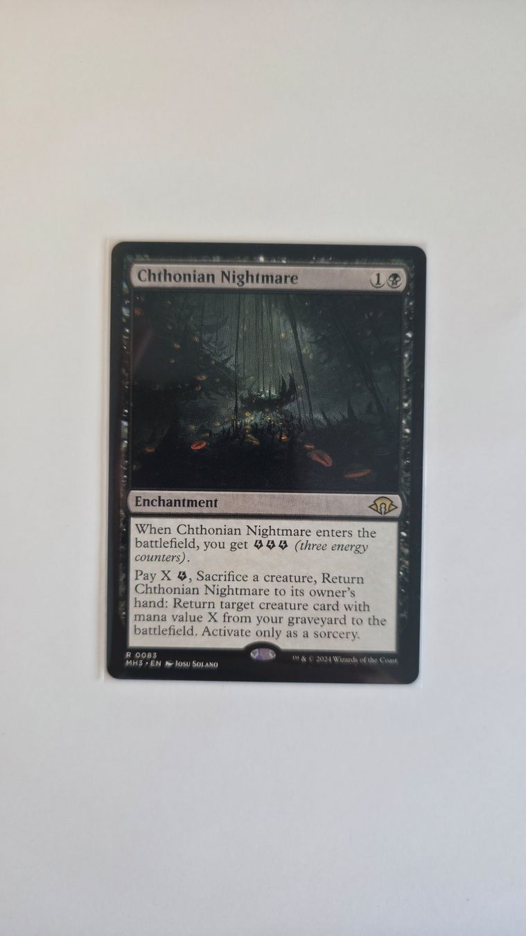 Magic The Gathering Carte collezionabili: MTG MH3 - Chthonian Nightmare 0083 - Mint – Nuovo (secondo la descrizione) da La Tour-de-Peilz venduto da val_h8g8