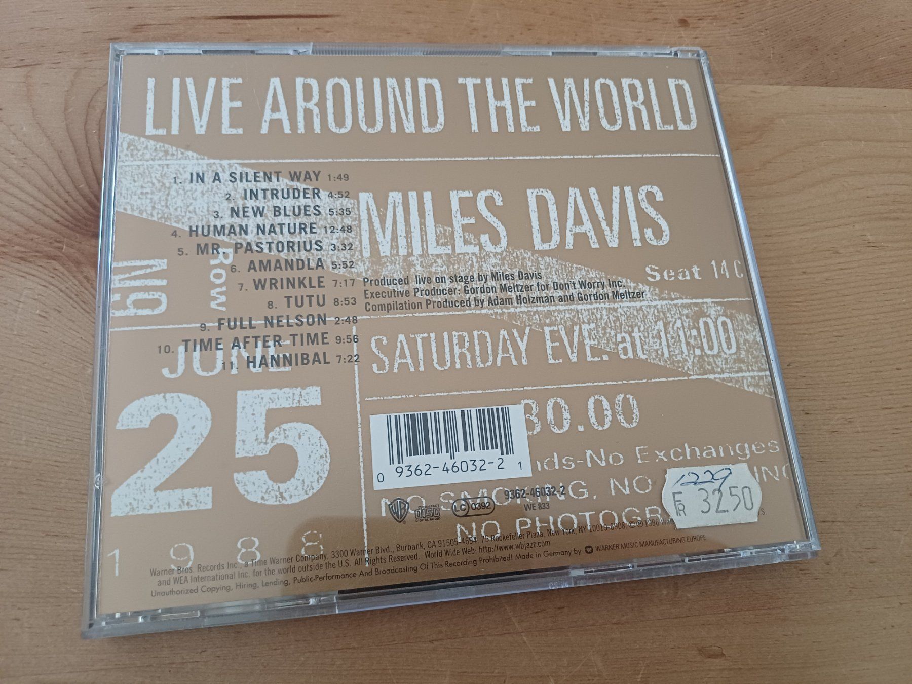 CD: Miles Davis: Live Around The World 1988-1990 – Usato da Jona venduto da Rreto71 3