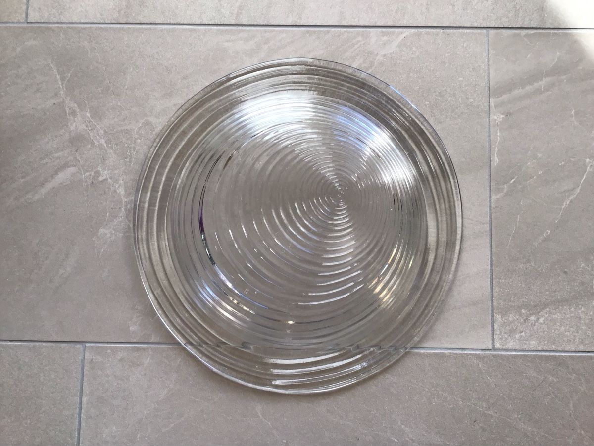 Servierplatten: Glasschale flach ca. 30 cm – Gebraucht aus Giswil von Pingu109 3