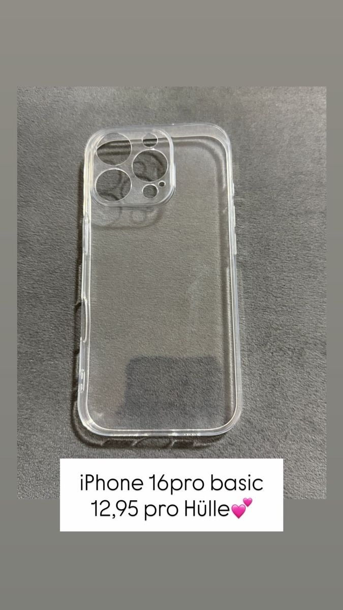 Cover & Protezioni schermo: iPhone 16 Pro Hülle - Basic Schutzhülle🌸 – Nuovo e nell'imballaggio originale da Wettingen venduto da Joelds98