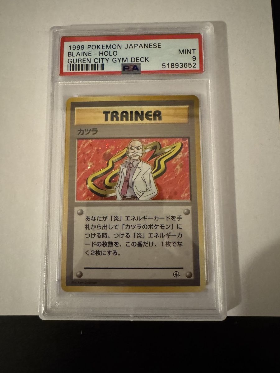 Pokémon Carte collezionabili: Pokemon PSA Holo Blaine – Usato da Liebefeld venduto da Kevjpm