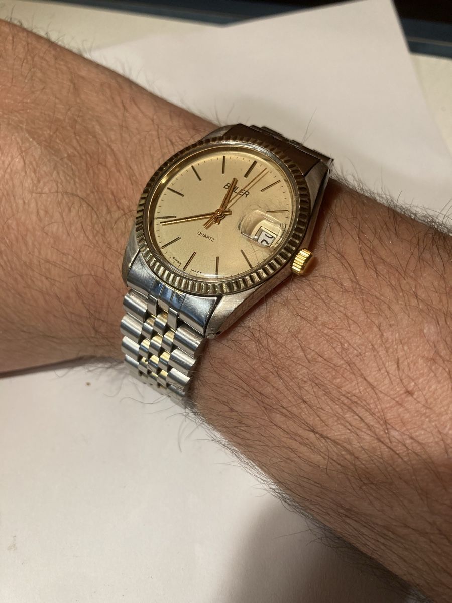 Orologi: Buler datejust look Quartz 36 mm – Usato da Glattbrugg venduto da vintagemania