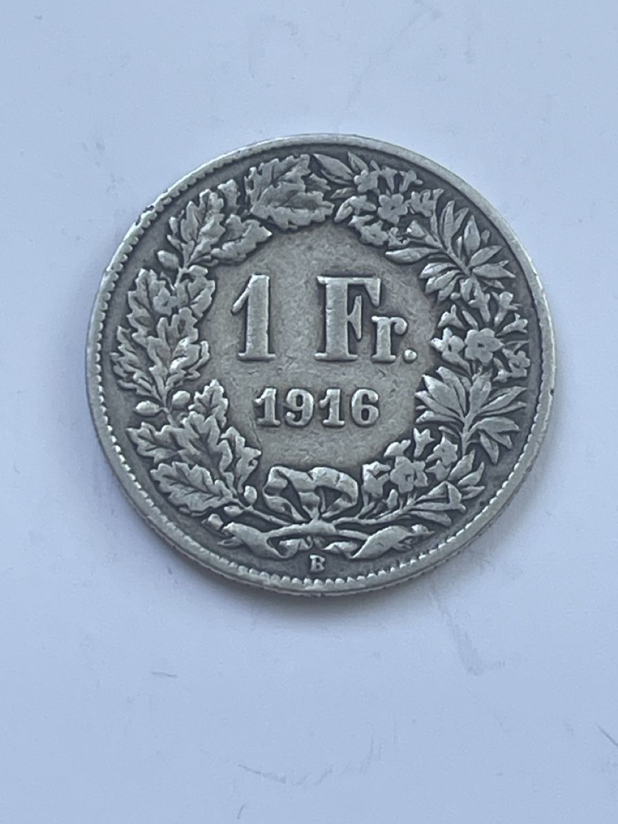 Tutti le monete: 1 Fr. 1916 - Silber (Ag) – Usato da Meilen venduto da Silver-Rules