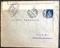 1915 - Schweiz Militär Zensurbrief Aarau nach Lyon
