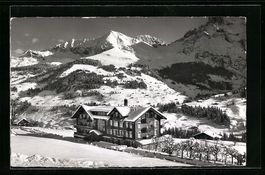 Adelboden, Hotel-Pension Alpenruhe im Wi