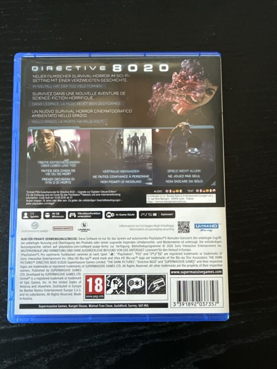 Giochi: Directive 8020 Deluxe Edition PS5 – Usato da Biglen venduto da Itsme0 1