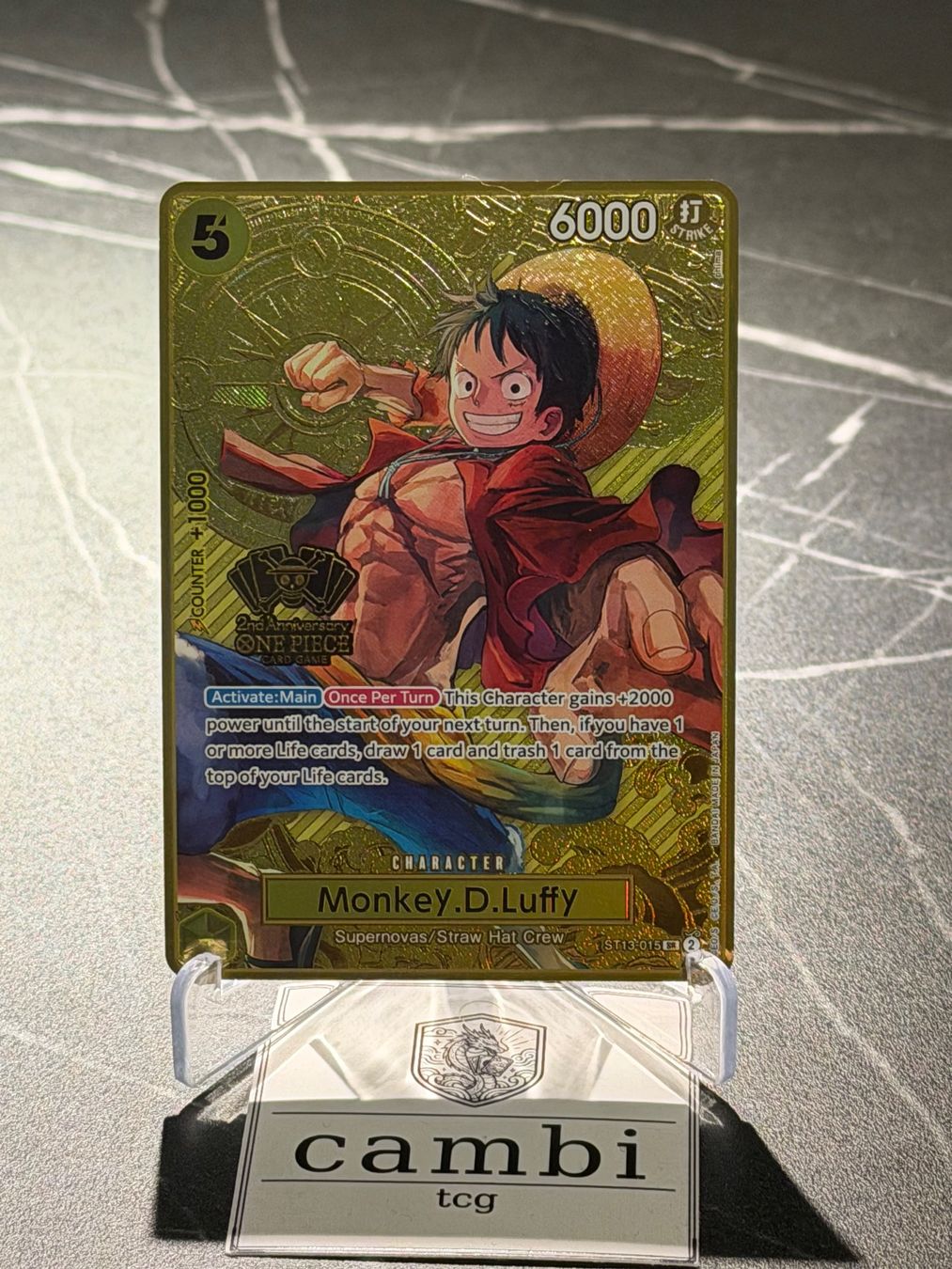 Bandai Carte collezionabili: One Piece ST13-015 Monkey.D.Luffy 2nd Anniversary, Englisch – Nuovo (secondo la descrizione) da St. Gallen venduto da cambitcg