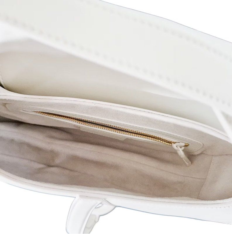 Dior Borse da donna: Christian Dior Saddle Bag White Matte – Usato da Zürich venduto da Liloubags 6
