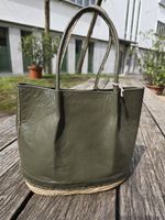 Korb: Korbtasche Leder schlamm-ANGEBOT