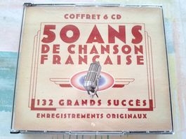 Cd Coffret 6 Cds 50 ans de chansons Françaises