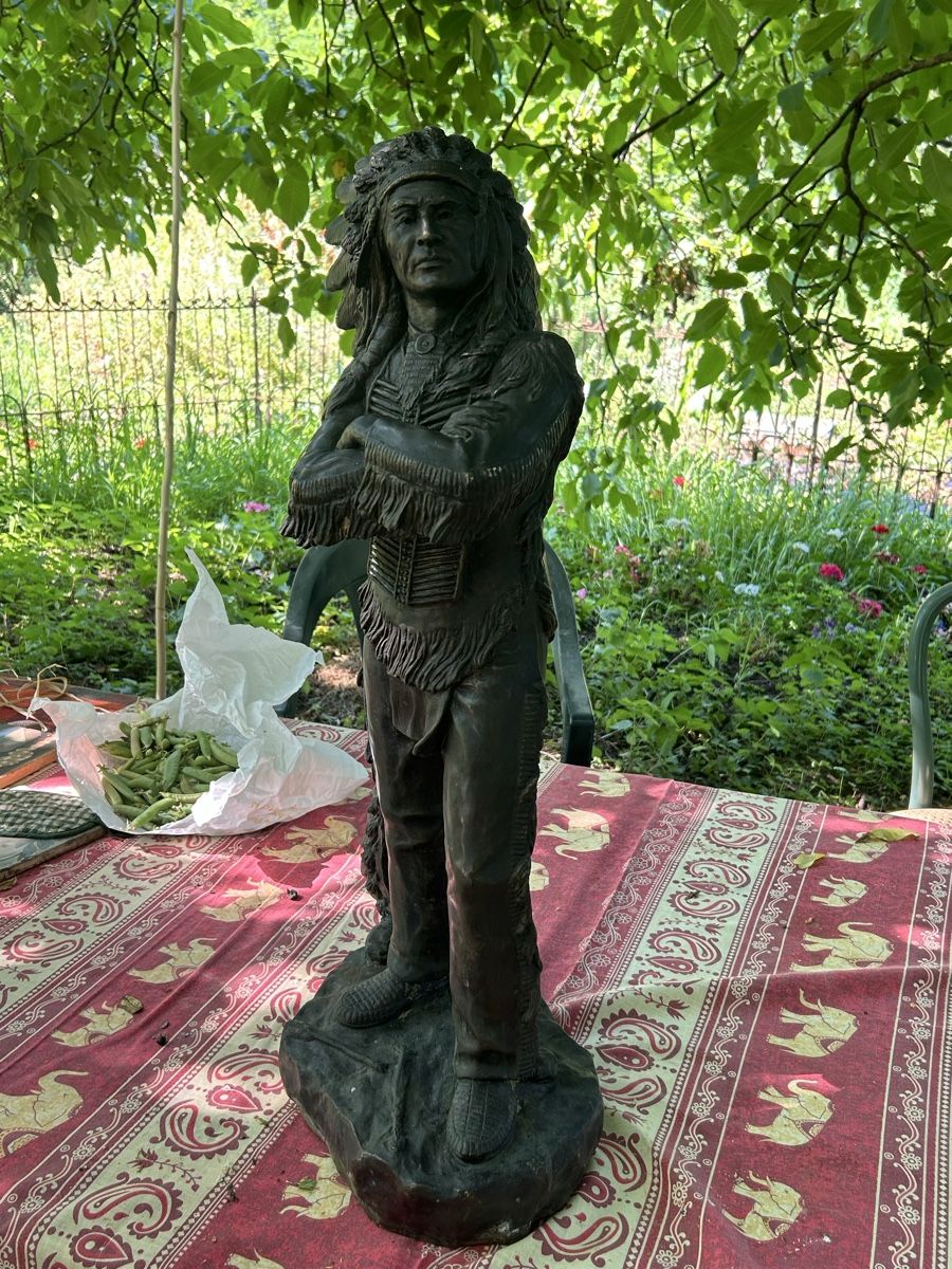 Skulpturen & Statuen: Chef indien bronze  – Gebraucht aus Geneve von Fil1997