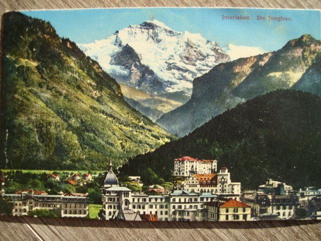 Cartoline postali: Interlaken - Die Jungfrau Postkarte – Usato da Thun venduto da Gaad1961