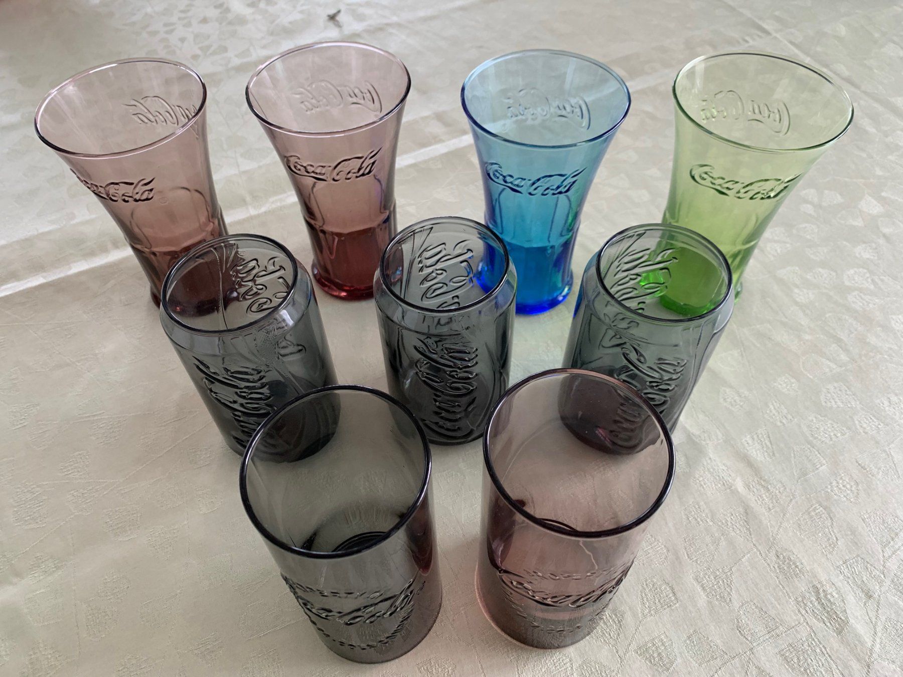 Coca-Cola Gläser: Coca Cola Gläser Set, 9 Stück, Sommer-Hit! – Neu (gemäss Beschreibung) aus Burgdorf von Netteli06 1