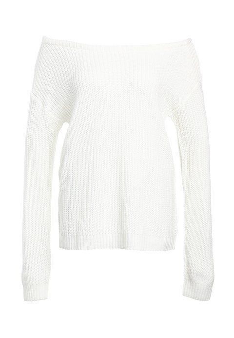 Pullover & Sweatshirts: MISSGUIDED Damen Strickpullover Pull tricot M L off shoulder – Gebraucht aus St-Aubin FR von Tiweety 8