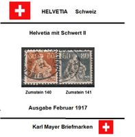 Helvetia mit Schwert II        Ausgabe Schweiz
