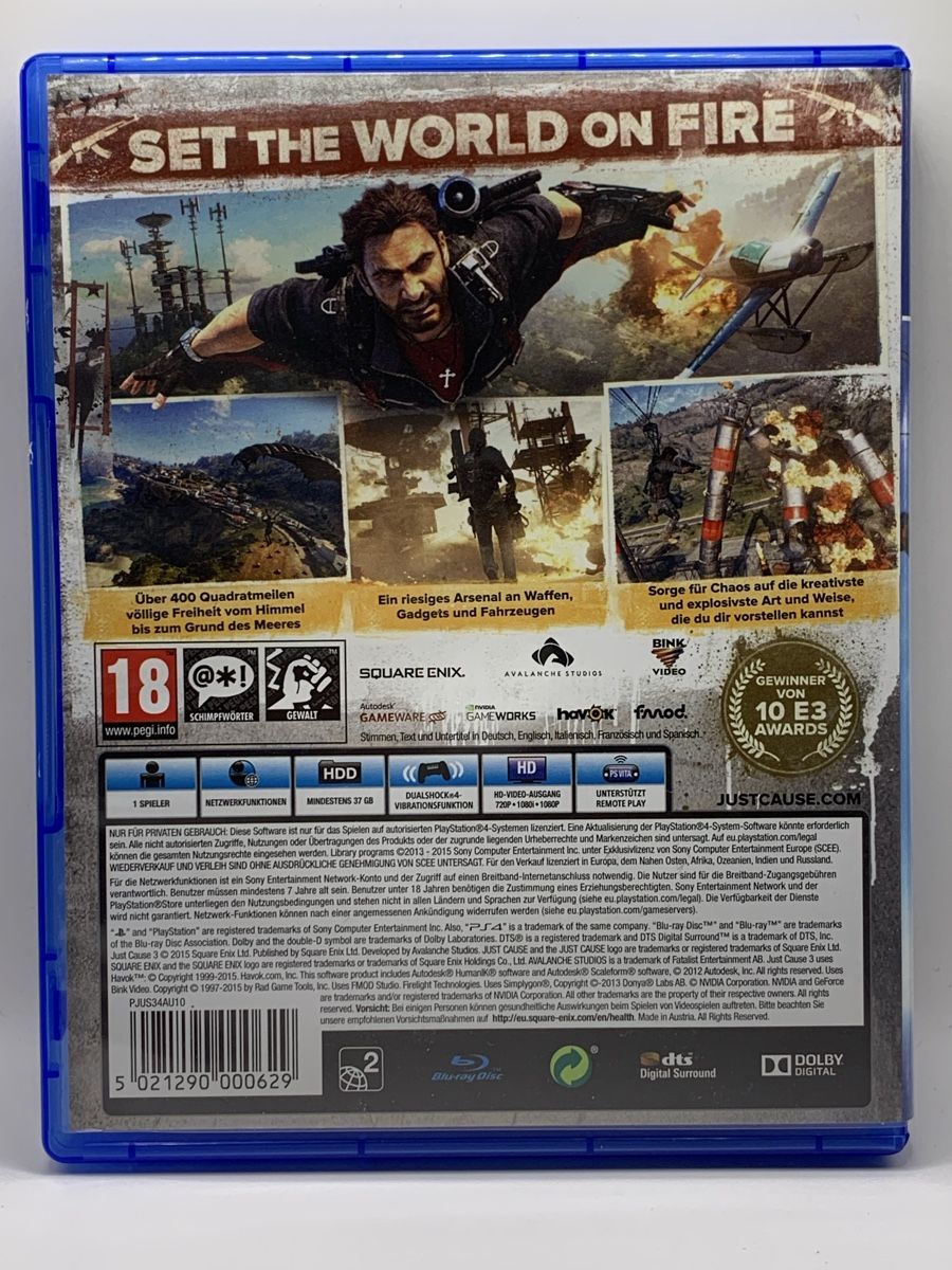 Sony Giochi: Just Cause 3 - PS4 – Usato da Ostermundigen venduto da RG-Collector 1