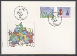 2016, FDC, Sondermarke Molly Monster (Nr. 1581–1582)