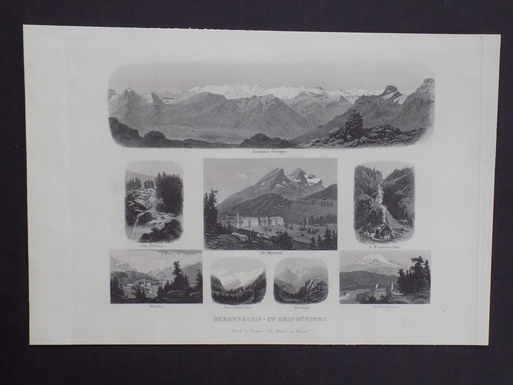 Gravures: Oberengadin Bernina Maria – D'occasion à Risch par Rischli15