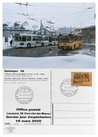 Lausanne Epalinges Letzttag Post Trolleybus Postauto NAW
