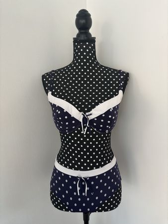Gepunkteter Bikini im Retro-Look - Gr. 85C & 38/40