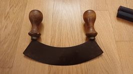 Gusseisen Wiegemesser Kräutermesser, guter Zustand, Vintage