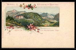 Künstler-AK Brünig, Hotel und Kurhaus