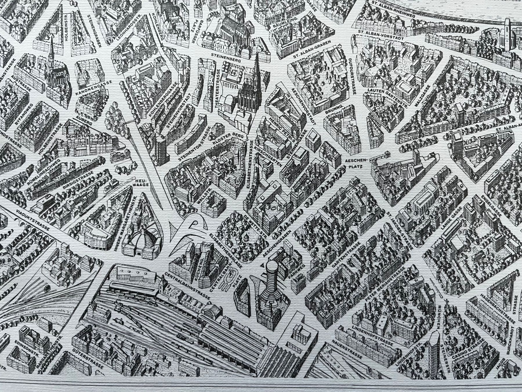 Cartine & Atlanti: Seltener und sehr besonderer Basler Stadtplan – Usato da Basel venduto da pat_yp5k 3