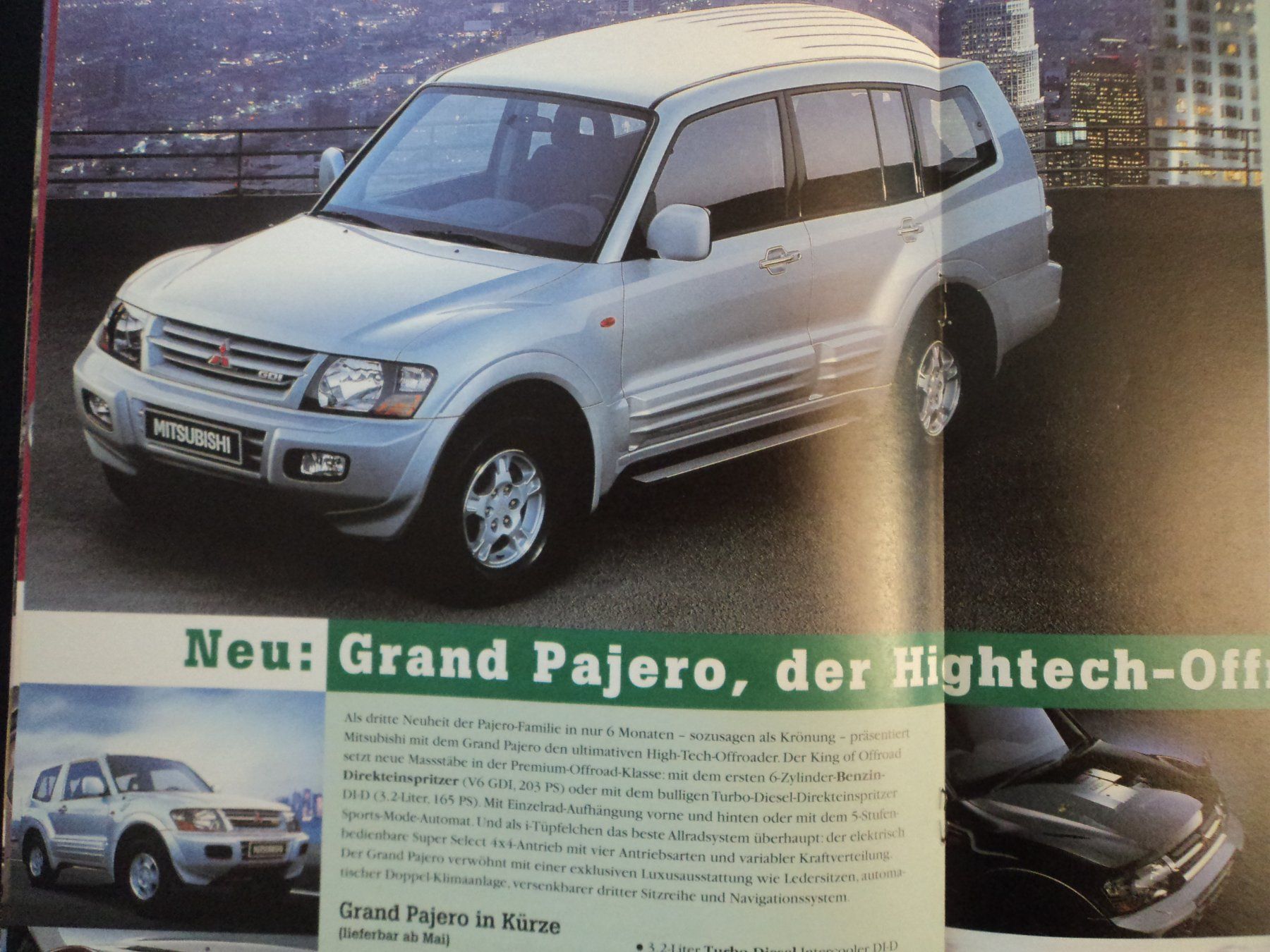 Mitsubishi Documenti: Prospekt Mitsubishi News 2000 mit Lancer Evolution , Pajero – Usato da Schwarzenburg venduto da modelCARama 1