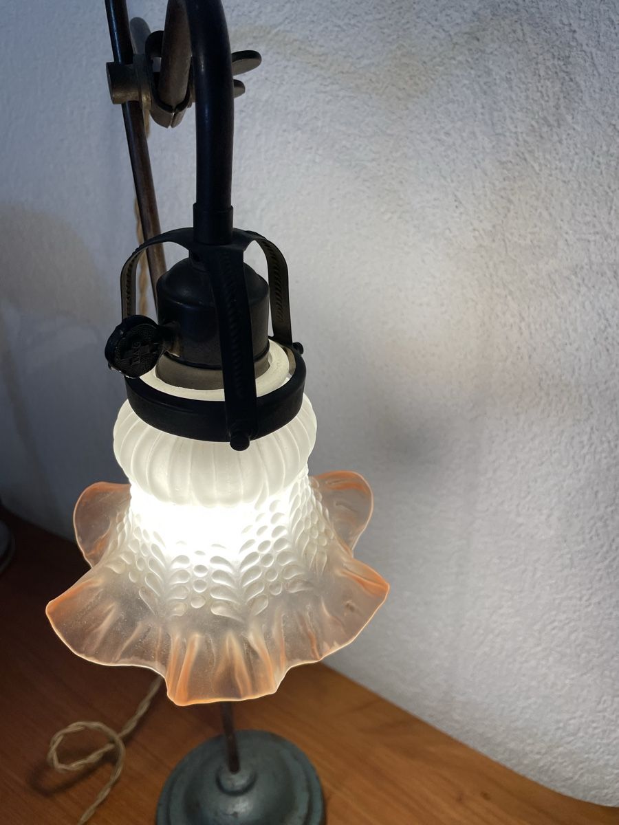 Lampade: Lampe de bureau d’horloger ancienne  – Usato da Lamboing venduto da christopheO 2