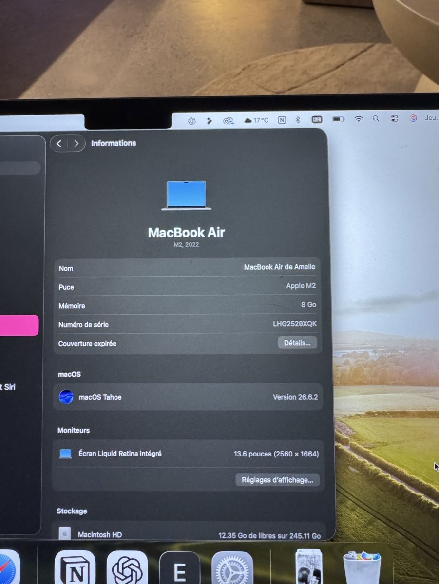 Apple Notebook: MacBook Air M2 2022 – Nuovo (secondo la descrizione) da Prilly venduto da ame_8hgl 4