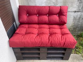 Europaletten Sofa inkl. wetterfesten Kissen