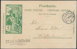 AR Zelg - Wolfhalden - Stabstempel - Karte