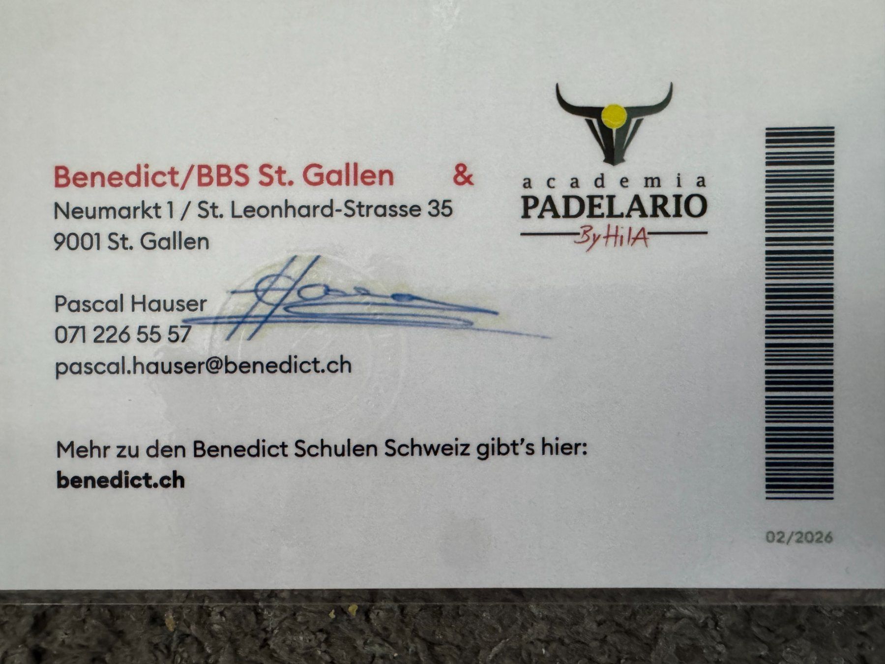 Buoni: Benedict / BBS St. Gallen Gutschein CHF 500 – Nuovo (secondo la descrizione) da Tägerwilen venduto da sve_m7vh 1