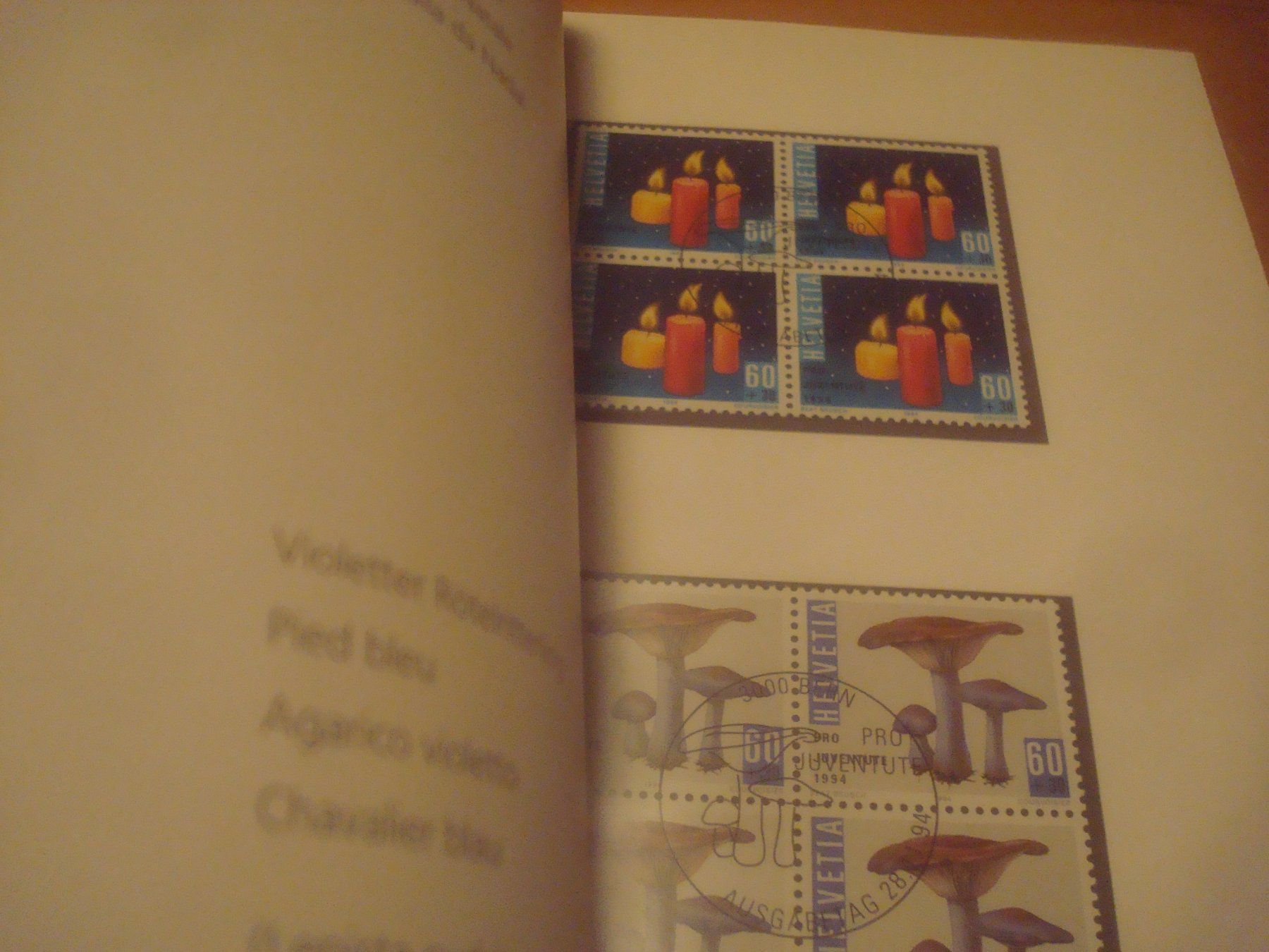 Tutti i francobolli: CH 1994 Jahresbuch mit 4er Blocks – Usato da Gordola venduto da Polentaefung 8