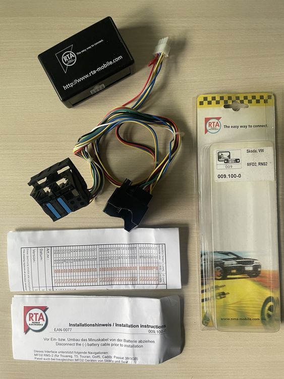 RTA interface Skoda VW MFD2 RNS2-Installation facile! (Neuf avec ...
