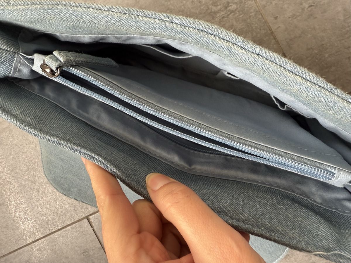 Hallhuber Borse da donna: Hallhuber Denim Handtasche mit Perlen – Usato da Zürich venduto da jag_9gyt 2