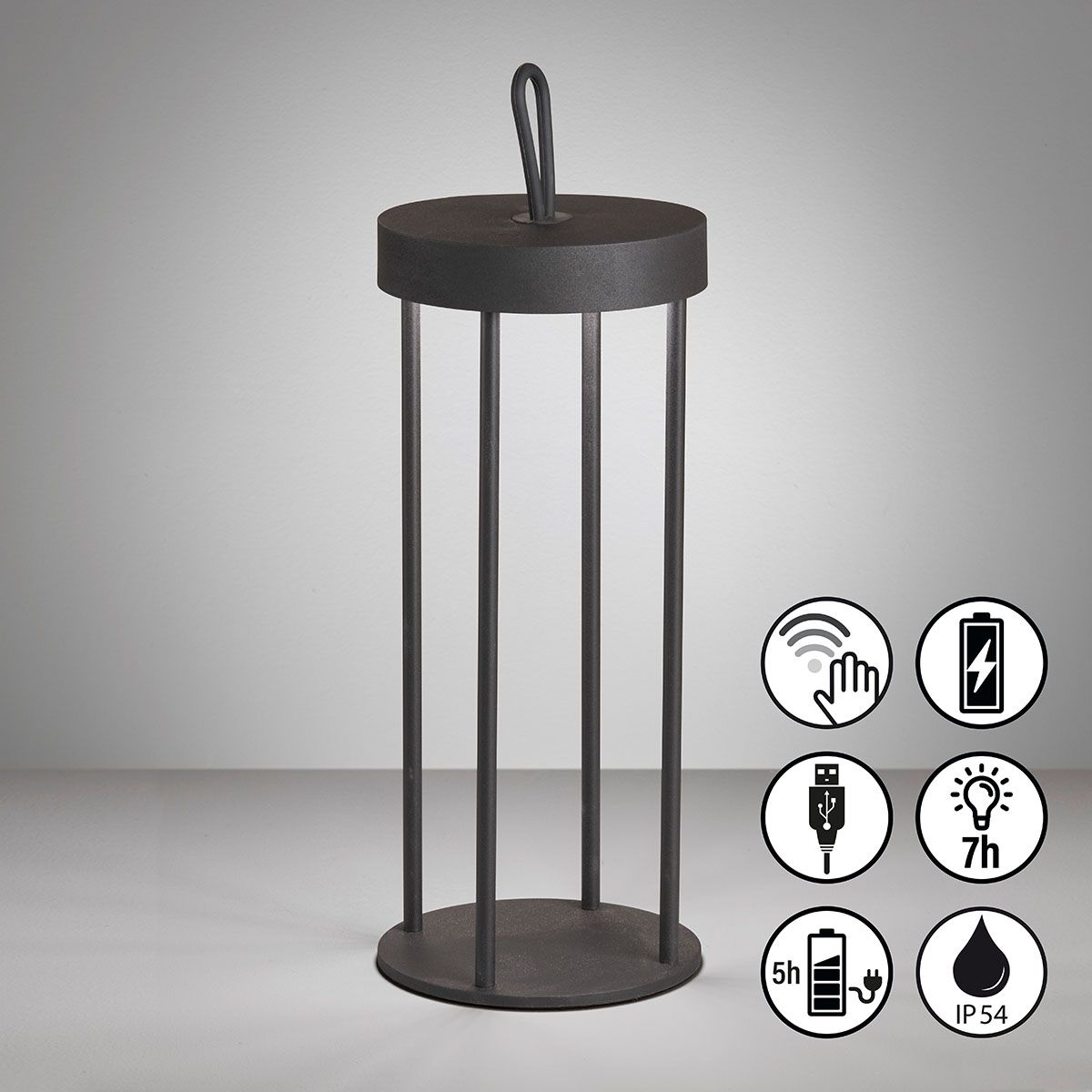 Lampade: LED Aussen Tischleuchte, 36 cm Höhe – Nuovo (secondo la descrizione) da Kreuzlingen venduto da Smart-Light