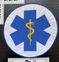 1 Ambulanz / Feuerwehr Rückenabzeichen