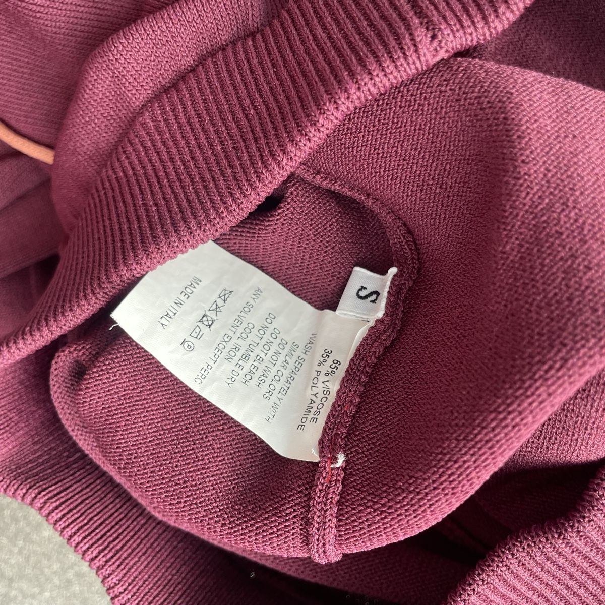 Pantaloni: Schlaghose bordeaux rot, von 079, Grösse S – Nuovo (secondo la descrizione) da Zollikon venduto da Ranunkulus 5
