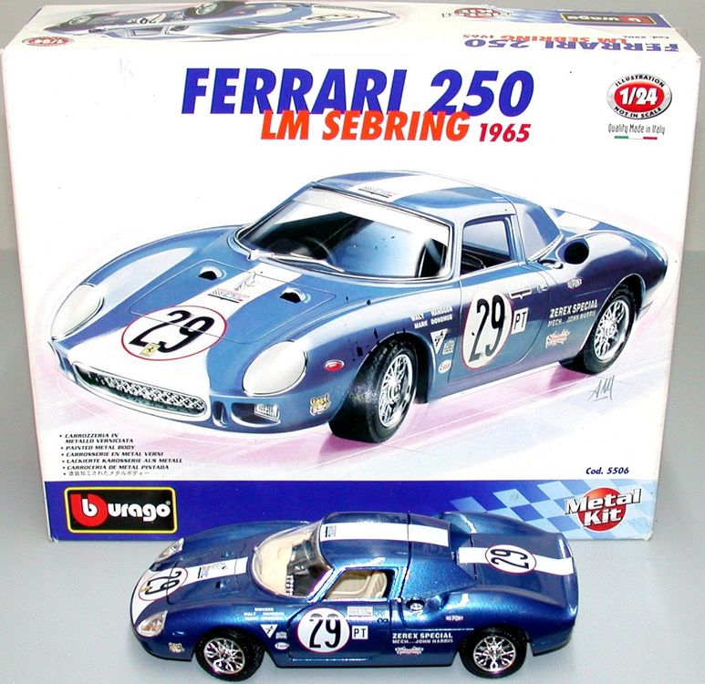 Bburago 1/24 Ferrari 250 Le Mans Sebring 1965 - Collection