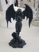 Gothic Engel m. Katze 22 cm × 13 cm