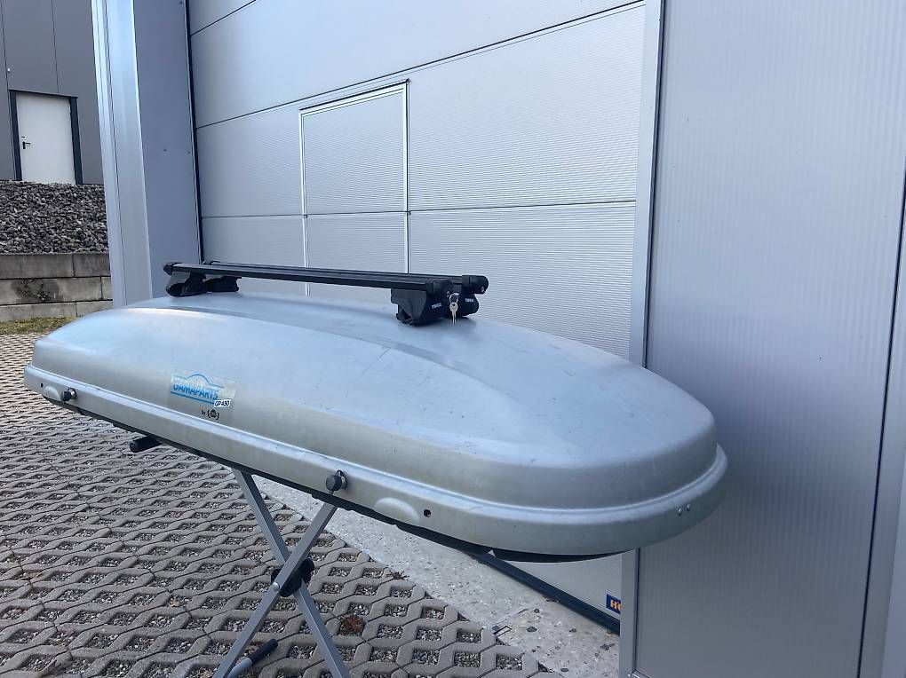 Box da tetto: Dachbox GP 350 Liter Volumen mit oder ohne Thule Träger – Usato da Leuzigen venduto da Doppelrad