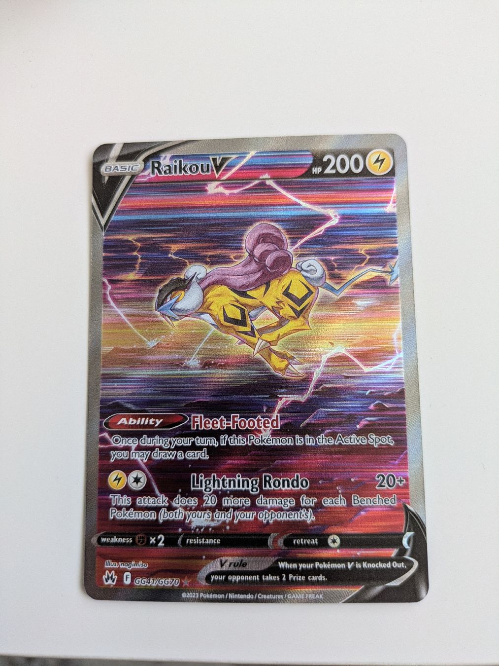 Pokémon Carte collezionabili: Raikou V   – Nuovo (secondo la descrizione) da Hochdorf venduto da NoctisCaelum 1